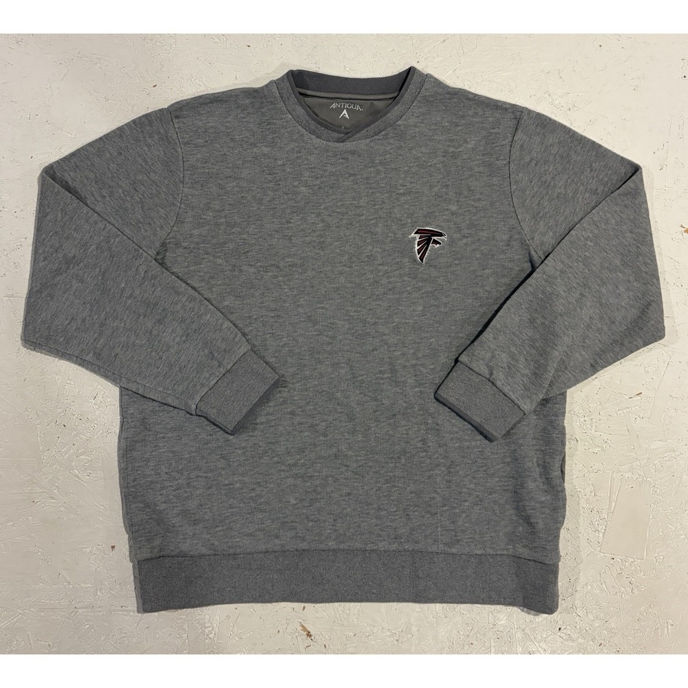Antigua Atlanta Falcons Crewneck Sweatshirt Mens Large Gray‎ Football NFL